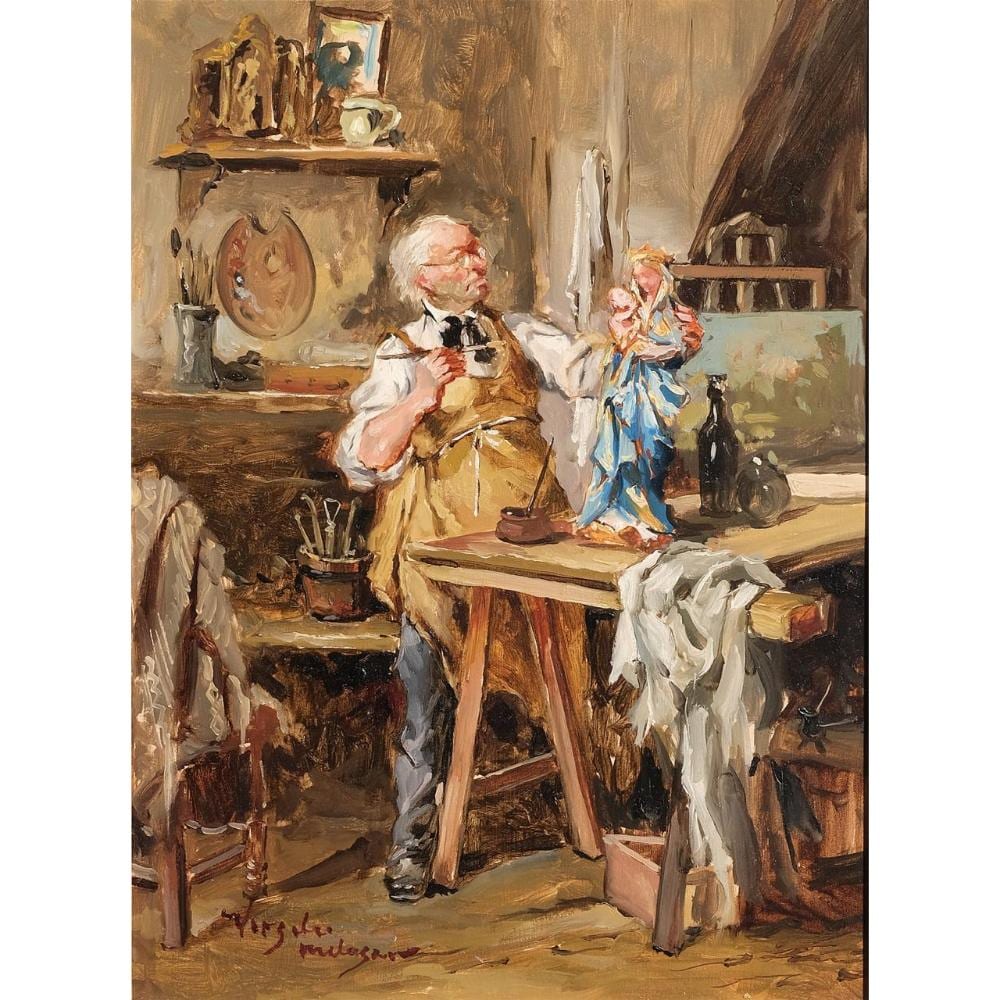 Virgilio Galan Roman comparable auction result: el imaginero