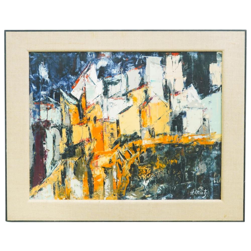 Harry S. Mintz comparable auction result: harry mintz polish american 1907 2002 oil on board