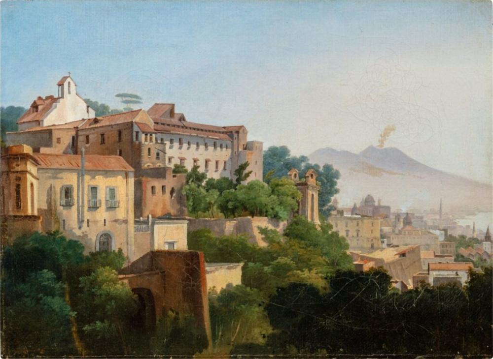 Pierre Athanase Chauvin comparable auction result: view of naples vue de naples