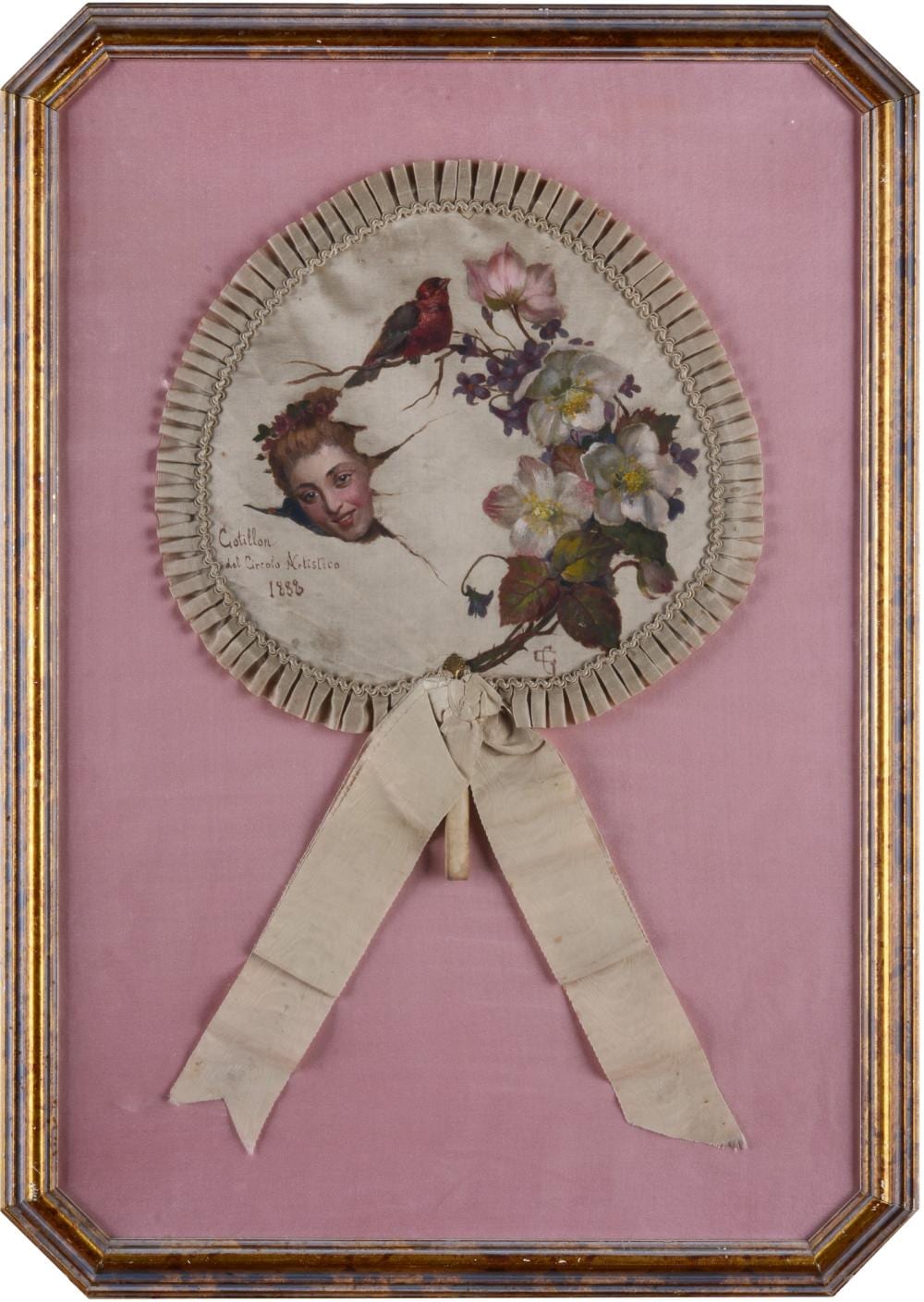 Nino Costa comparable auction result: giovanni costa livorno 1833 firenze 1893 ventaglio decorato 1888