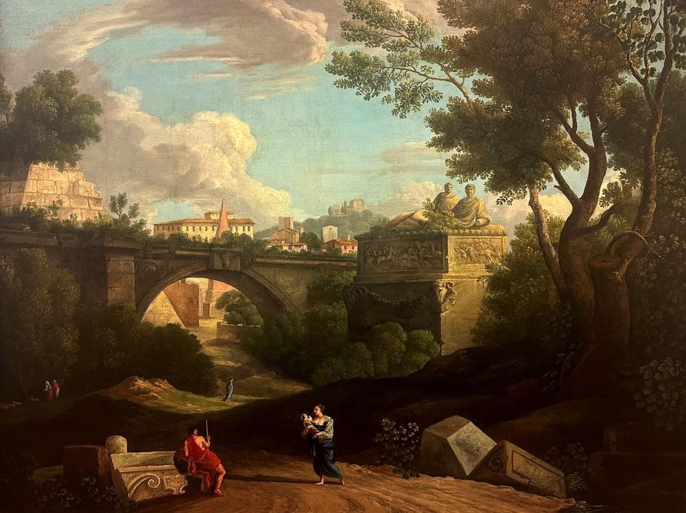 Jan Frans van Bloemen comparable auction result: jan frans van bloemen anversa 1662 roma 1749 paesaggio boscoso con colline e corso d acqua