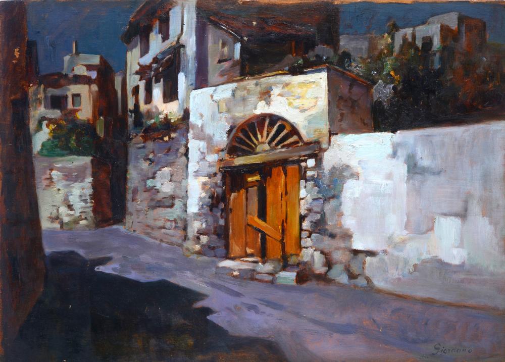 Felice (1880) Giordano comparable auction result: felice giordano napoli 1880 capri 1964 vicolo caprese