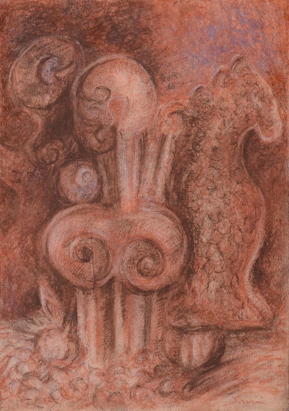 Alberto Savinio comparable auction result: alberto savinio atene 1891 roma 1952 senza titolo