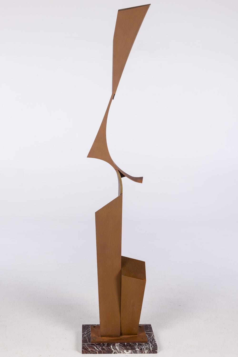 James Rosati comparable auction result: james rosati ny ct 1912 1988 upright 2 corten steel