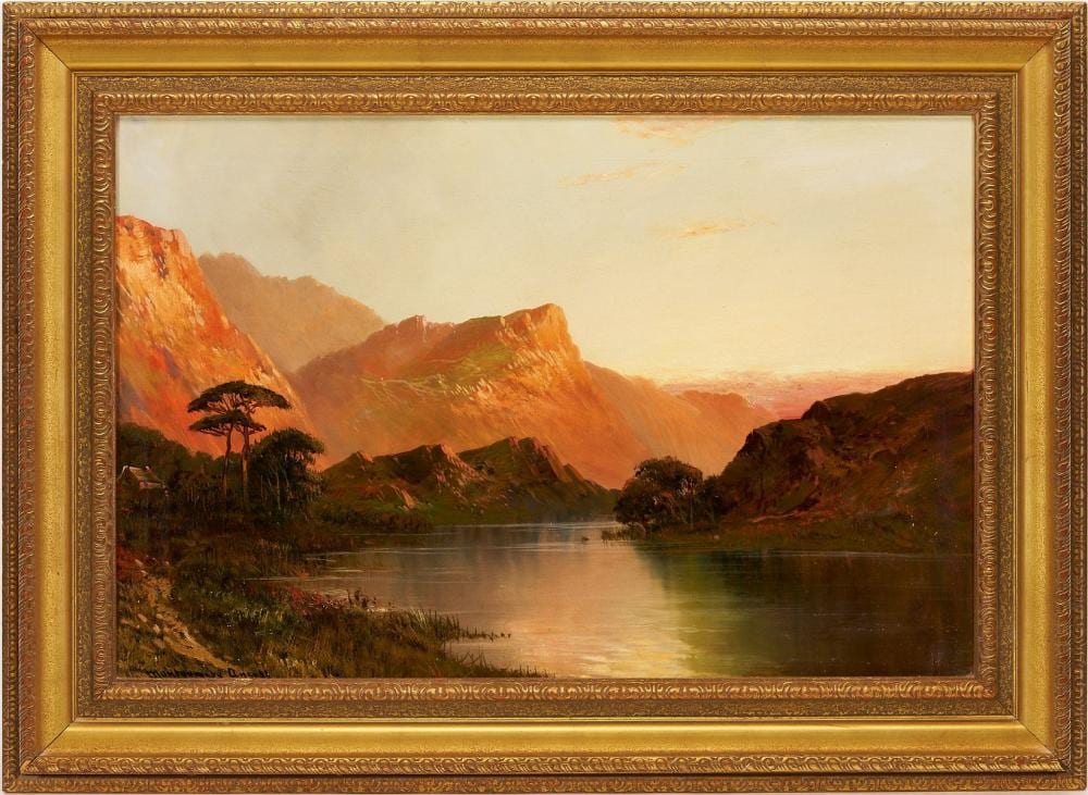 Montgomery Ansell comparable auction result: montgomery ansell o c scottish lake landscape