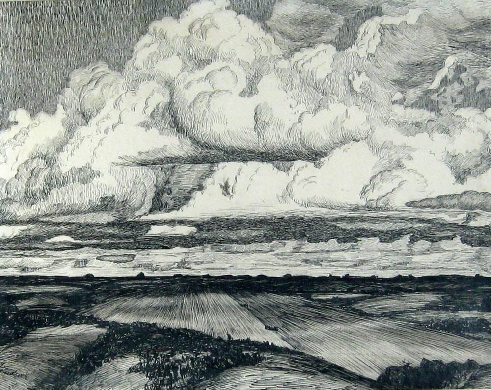 Ernest Lindner comparable auction result: ernest lindner canadian 1897 1988 untitled prairie landscape