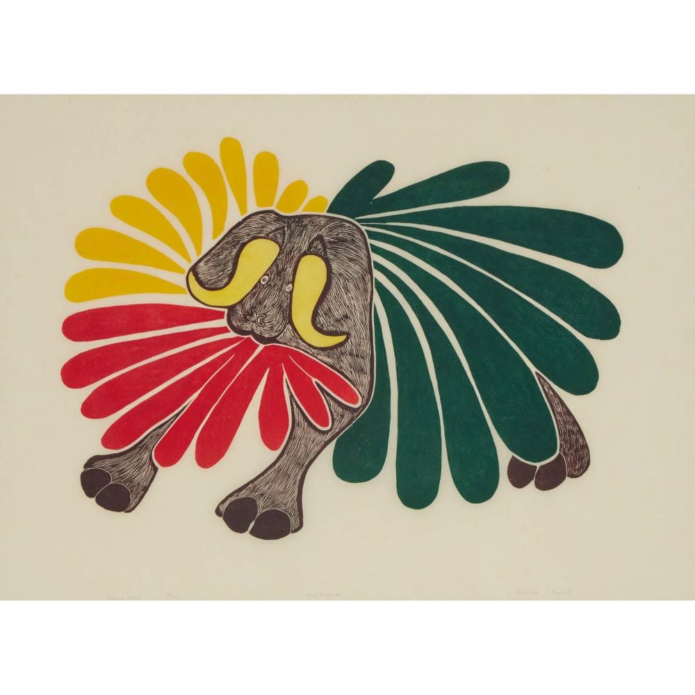 Agnes Nanogak comparable auction result: agnes nanogak 1925 2001 mad musk ox 1977