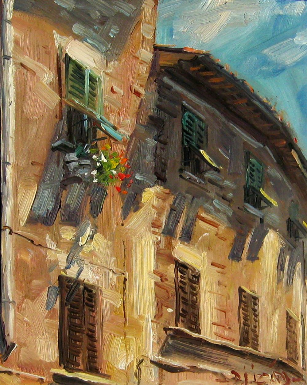 Daniel Izzard comparable auction result: daniel izzard canadian 1923 2007 the window box volterra italy