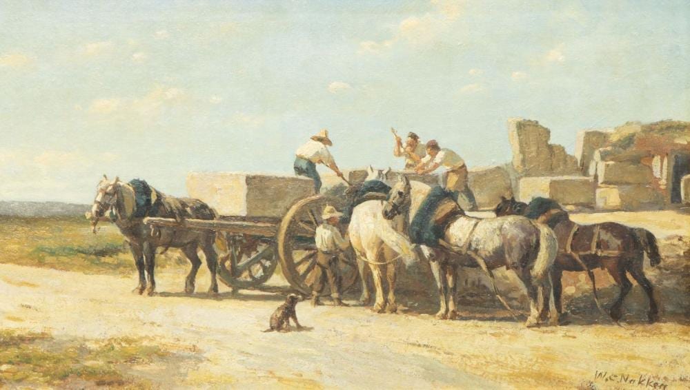 Willem Karel Nakken comparable auction result: willem karel nakken 1835 1926 steengroeve nabij parijs