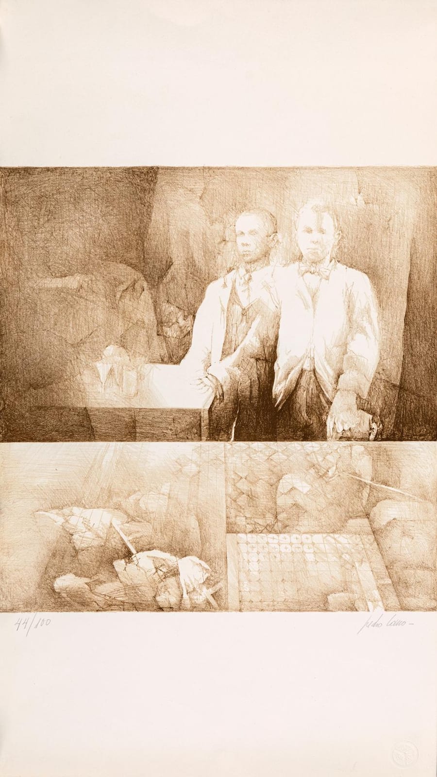 Pedro Cano Hernández comparable auction result: pedro cano 1944 eduardo s friends