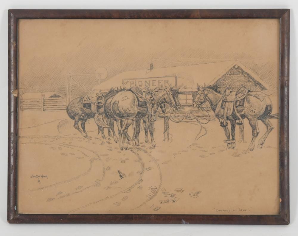 Joe DeYong comparable auction result: joe de yong 1894 1975 pen and ink on paper