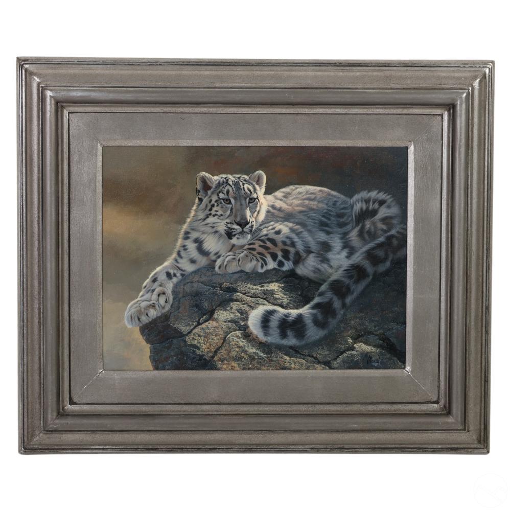 al agnew b 1952 snow leopard wild big cat painting · Hill Auction Gallery · 2024-06-26 Al Agnew comparable auction result: al agnew b 1952 snow leopard wild big cat painting