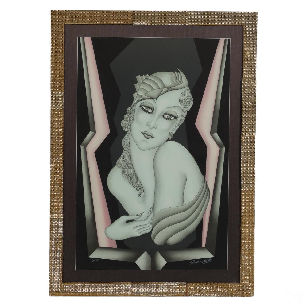 gustave kaitz 20c gatsby girl ap lithograph signed · Hill Auction Gallery · 2024-06-26 Gustave Kaitz comparable auction result: gustave kaitz 20c gatsby girl ap lithograph signed