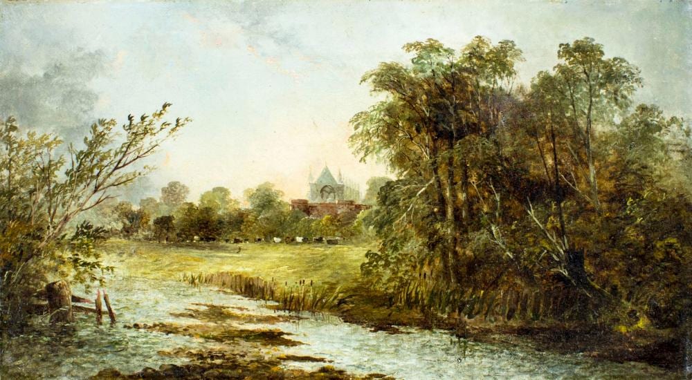 Clifford Montague comparable auction result: clifford montague uk 1845 1901 oil painting antique