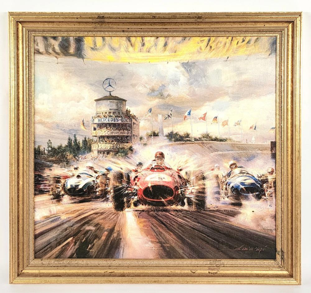 Alfredo de la Maria comparable auction result: alfredo de la maria ferrari power framed print