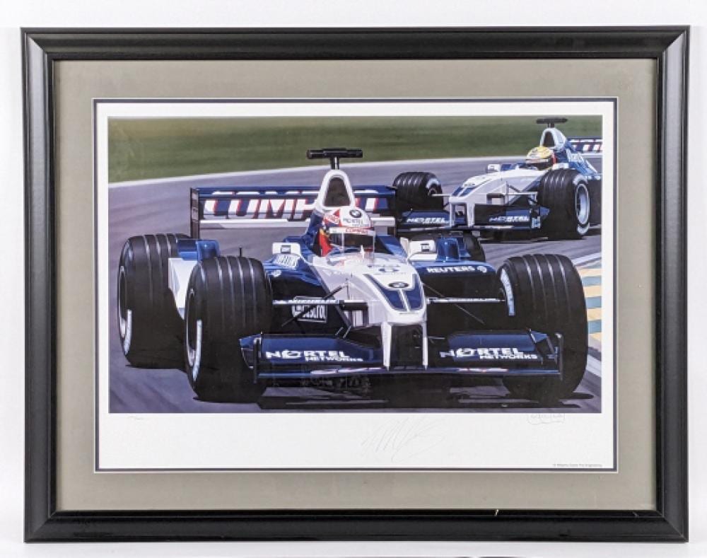 juan pablo montoya framed print by danny day · Kraft Auction Service · 2024-06-20 Danny Day comparable auction result: juan pablo montoya framed print by danny day