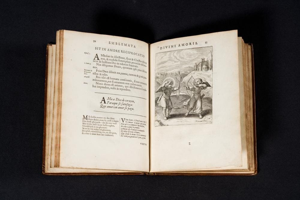 Otto van Veen comparable auction result: otto van veen 1556 1629 amoris divini emblemate antwerp plantin press 1660