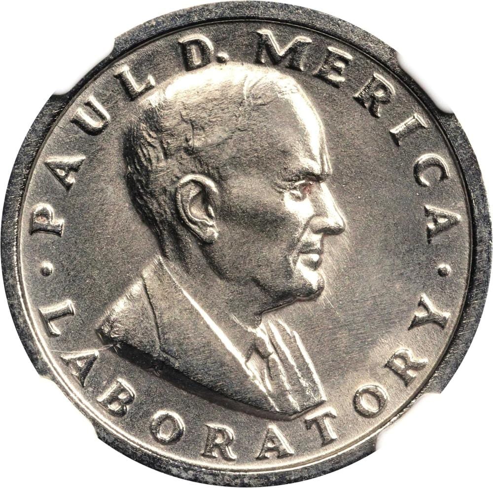 1964 International Nickel Company Pattern. PDM-1. Quarter Size. RB-2210, Pollock-5350. Rarity-7. 100% Nickel. Plain Edge. MS-66 (NGC). sold by Stack's Bowers Galleries, lot 2203 — auction record photograph