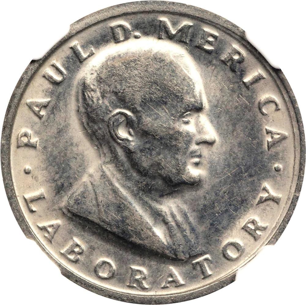 1964 International Nickel Company Pattern. PDM-1. Quarter Size. RB-2215, Pollock-5349. Rarity-7. 100% Nickel. Reeded Edge. MS-62 (NGC). sold by Stack's Bowers Galleries, lot 2216 — auction record photograph