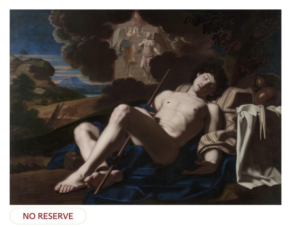 Michele Desubleo comparable auction result: michele desubleo maubeuge 1601 1676 parma jacob s dream oil on canvas 6