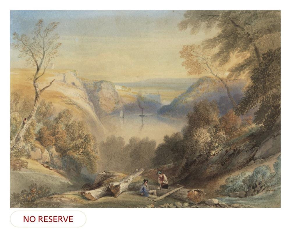 Samuel (1794) Jackson comparable auction result: samuel jackson bristol 1794 1869 the avon gorge from leigh woods lookin