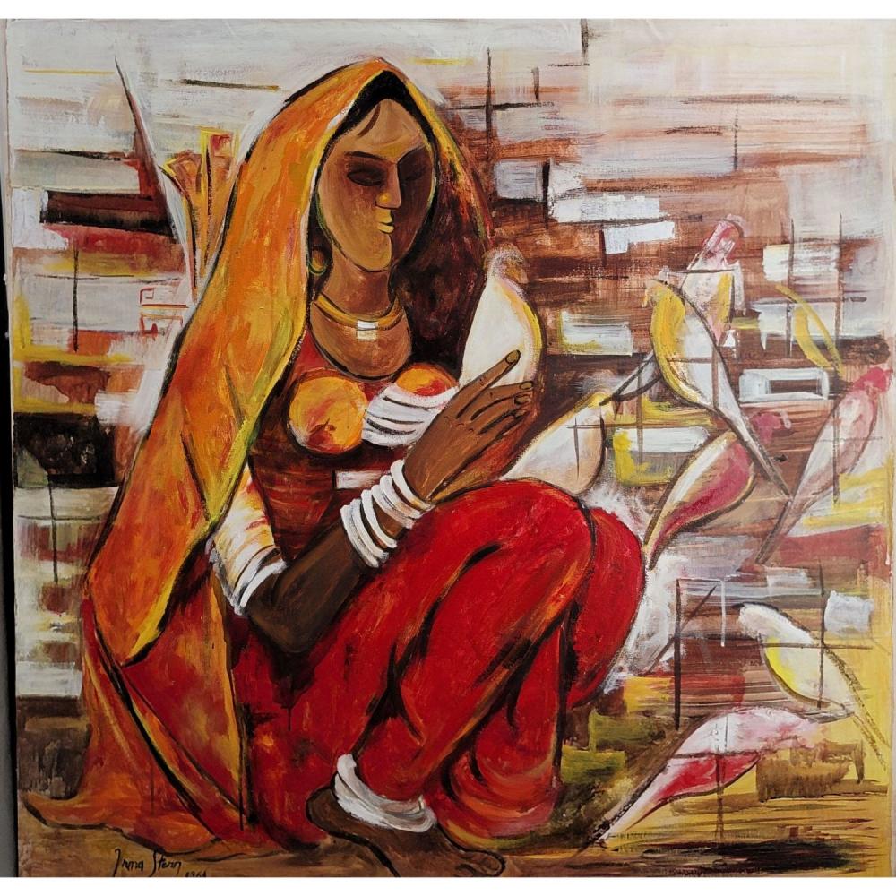 Irma Stern (South African, 1894-1966) Oil On Canvas Figural Painting Dated 1961 sold by RB Fine Arts, lot 222 — auction record photograph