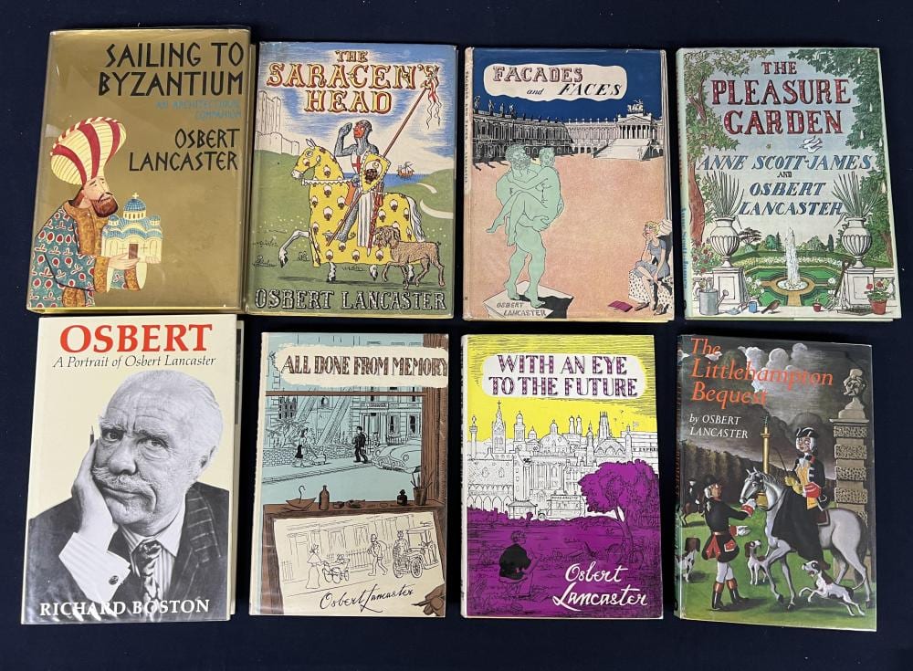 Osbert Lancaster comparable auction result: osbert lancaster x 8