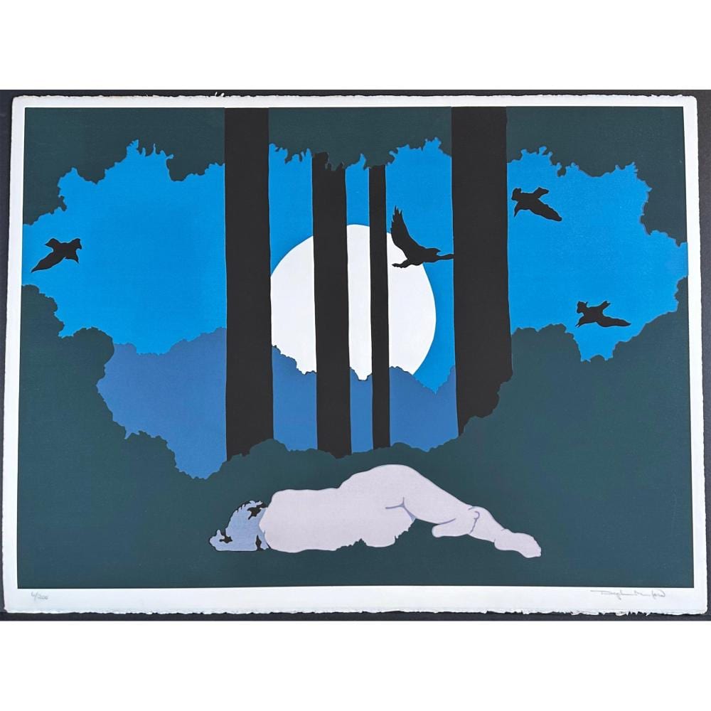 Daphne Mumford comparable auction result: daphne mumford armenia screenprint moonlight signed