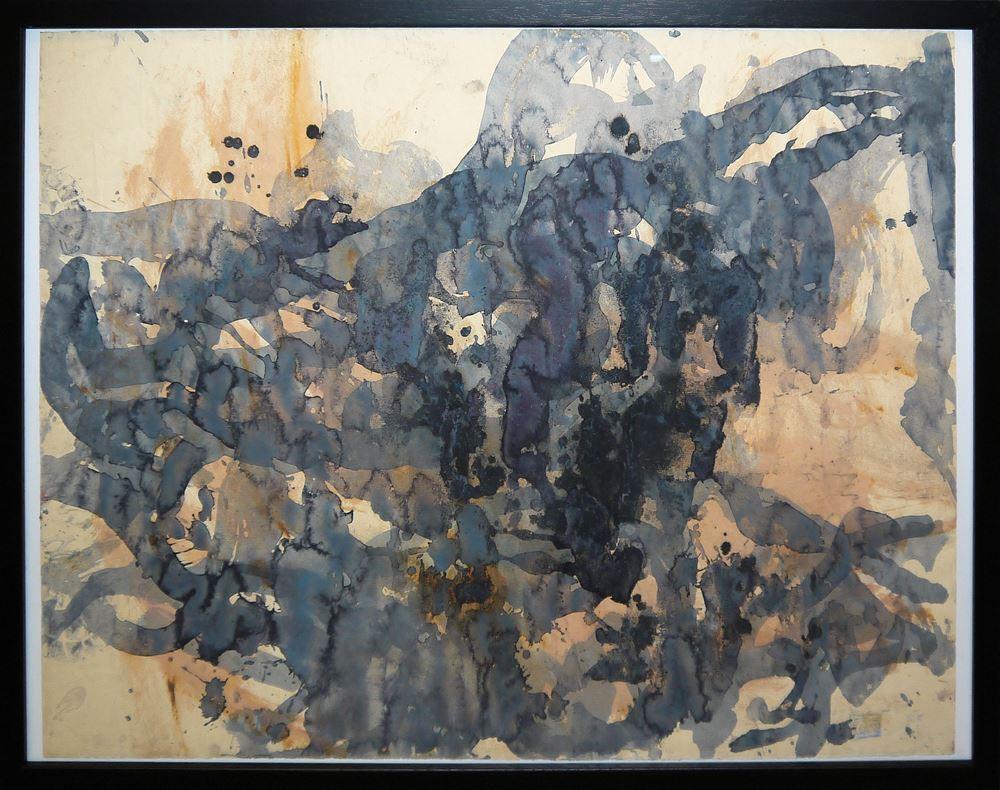 Paran G'Schrey comparable auction result: paran g schrey ohne titel gouache gerahmt