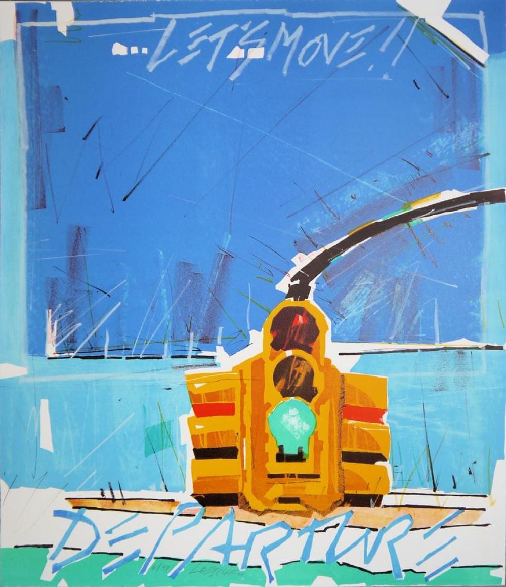 Wolfgang Loesche comparable auction result: wolfgang loesche pop art 4 sign farblithographien