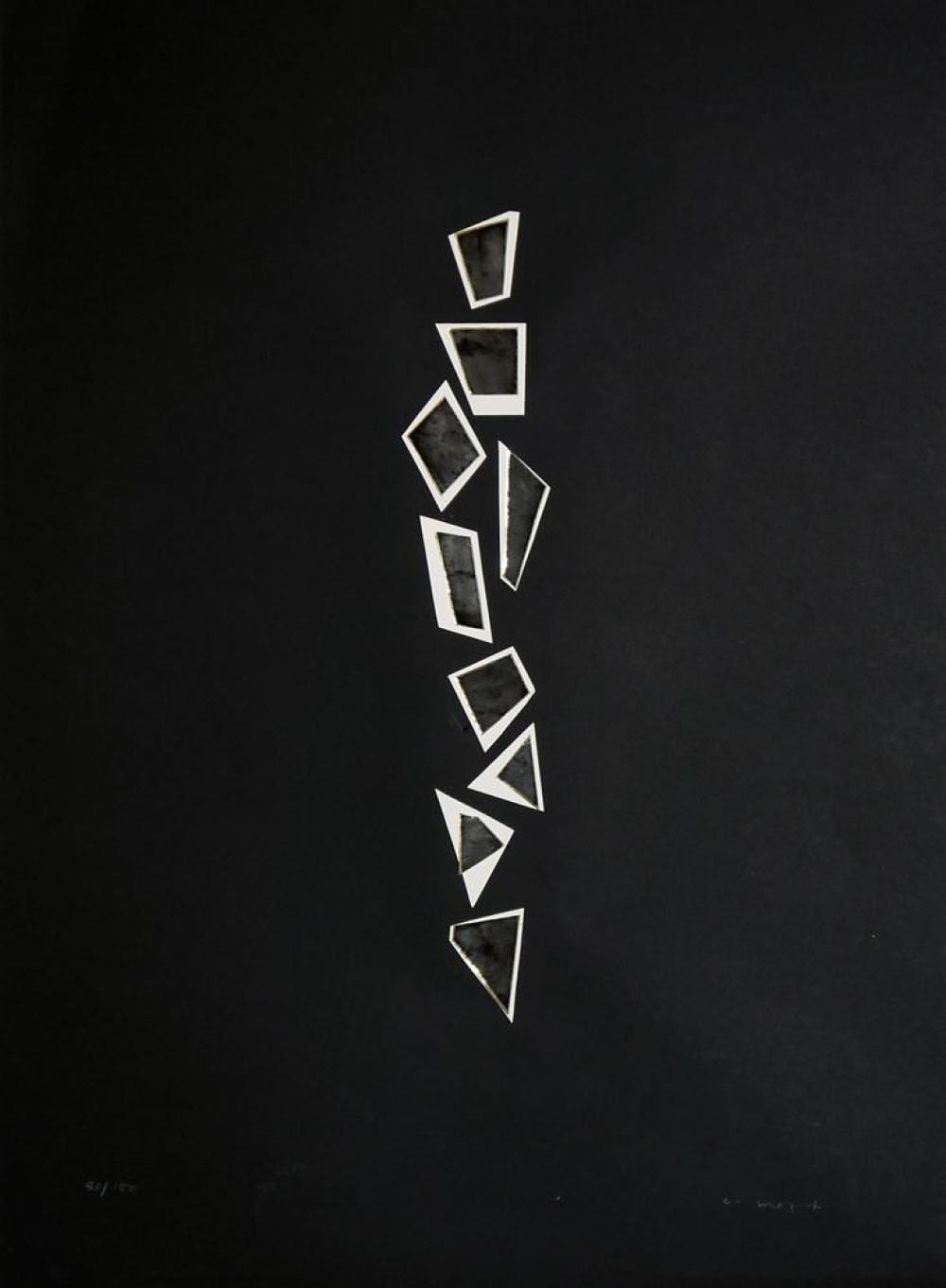 Christian Megert comparable auction result: christian megert spiegelcollage serielles unikat signiert