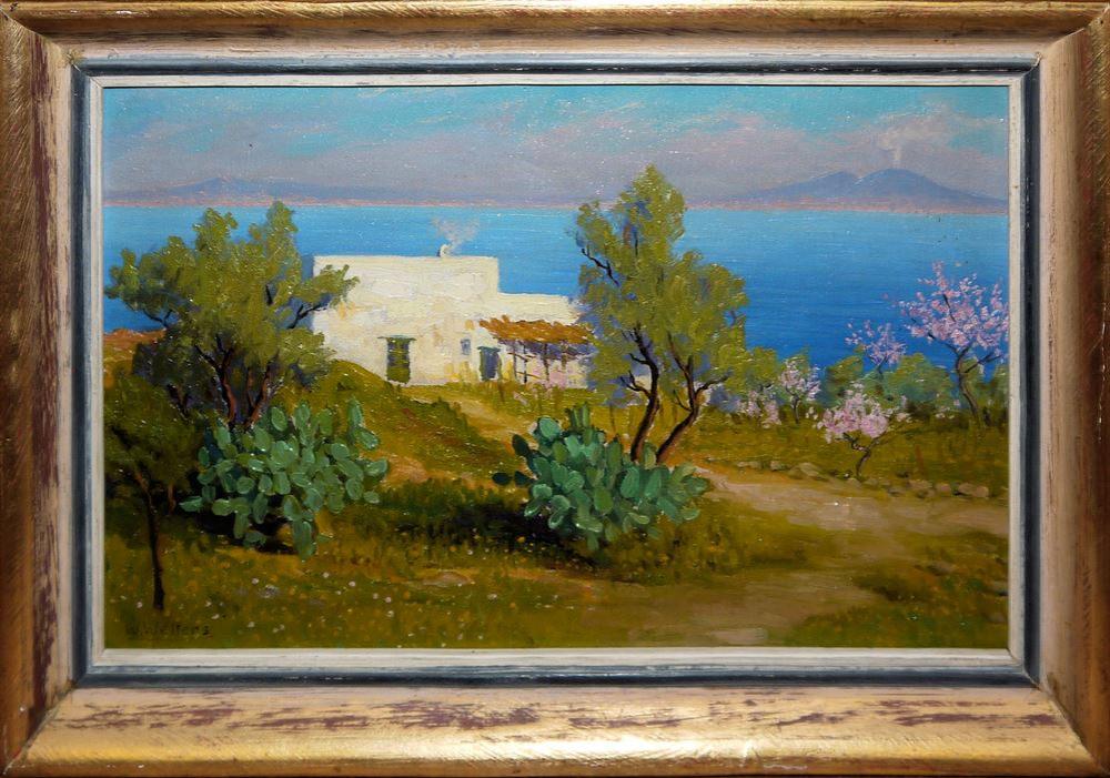 willem welters blick von capri auf den vesuv lichtdurchflutetes lgem lde um 1925 gerahmt · K&K – Auktionen in Heidelberg · 2024-07-12 Willem Welters comparable auction result: willem welters blick von capri auf den vesuv lichtdurchflutetes lgem lde um 1925 gerahmt