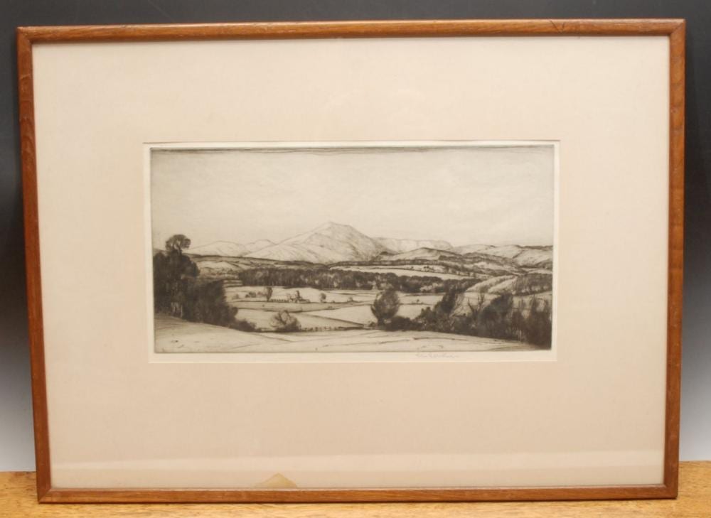 John George Mathieson comparable auction result: john george mathieson scottish 1880 1954 by and after ben ledi drypoint etching signed in pencil 19 5cm x 36cm