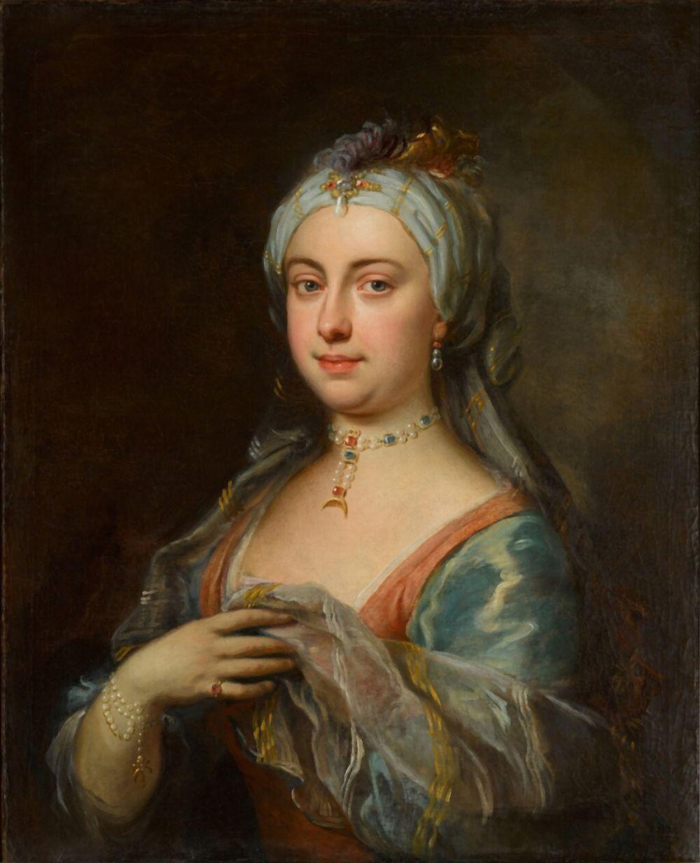 George Knapton comparable auction result: portrait of a lady in turkish costume