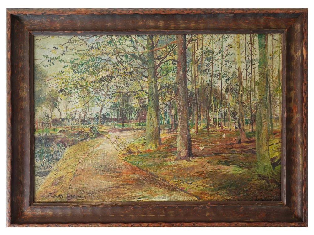 Juliette Wytsman comparable auction result: belgian landscape oil painting by juliette wytsman
