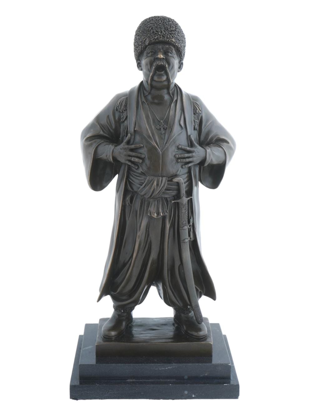 Evgeny Naps comparable auction result: russian cossack bronze sculpture after evgeny naps