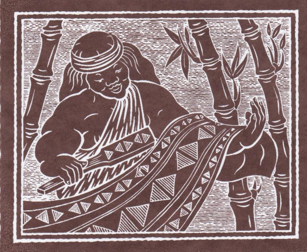 Dietrich Varez comparable auction result: dietrich varez hawaii signed woodcut kapa
