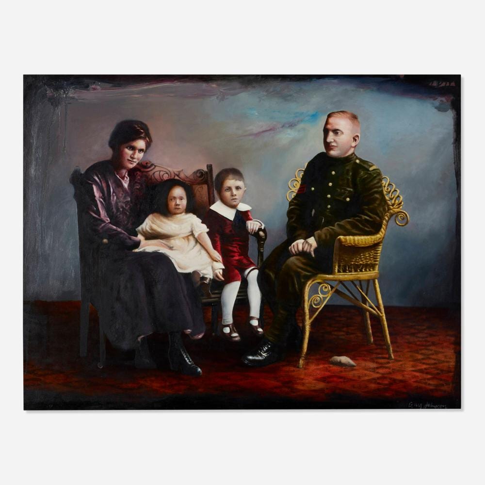 Guy Johnson comparable auction result: guy johnson family portrait