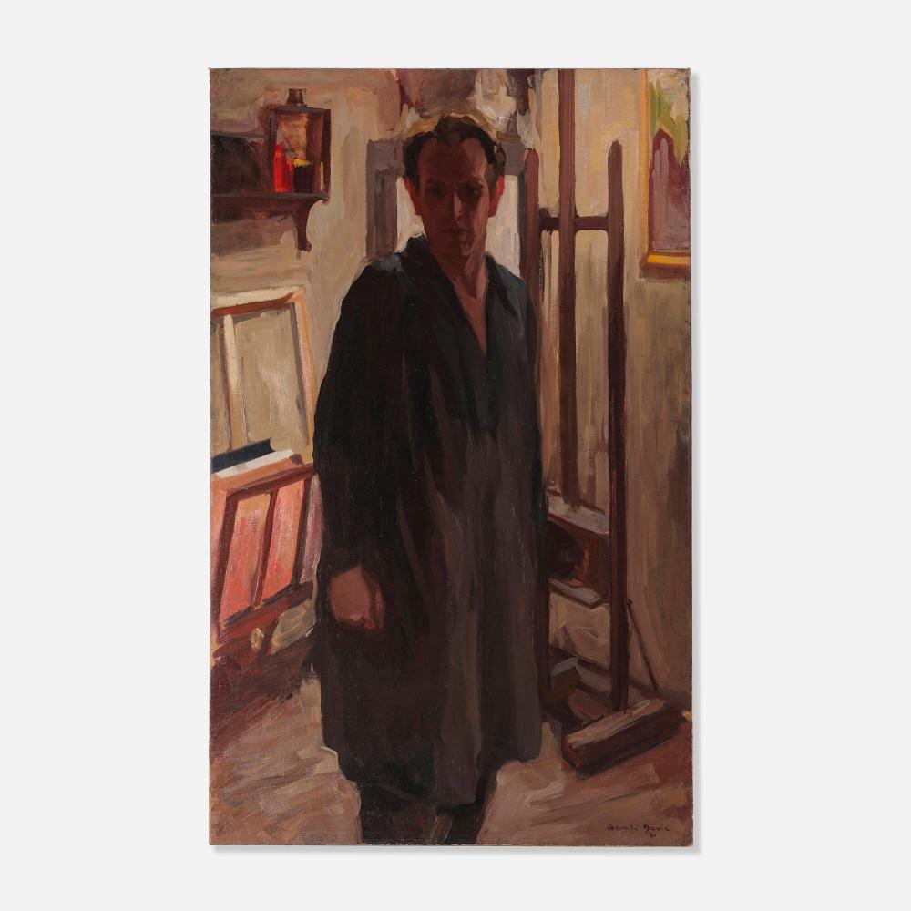 Gerald Vivian Davis comparable auction result: gerald vivian davis self portrait