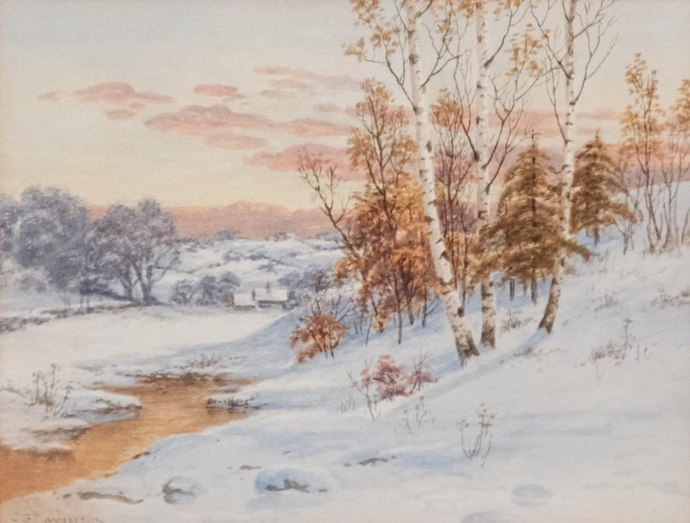 Charles Grant Davidson comparable auction result: charles grant davidson winter sunset