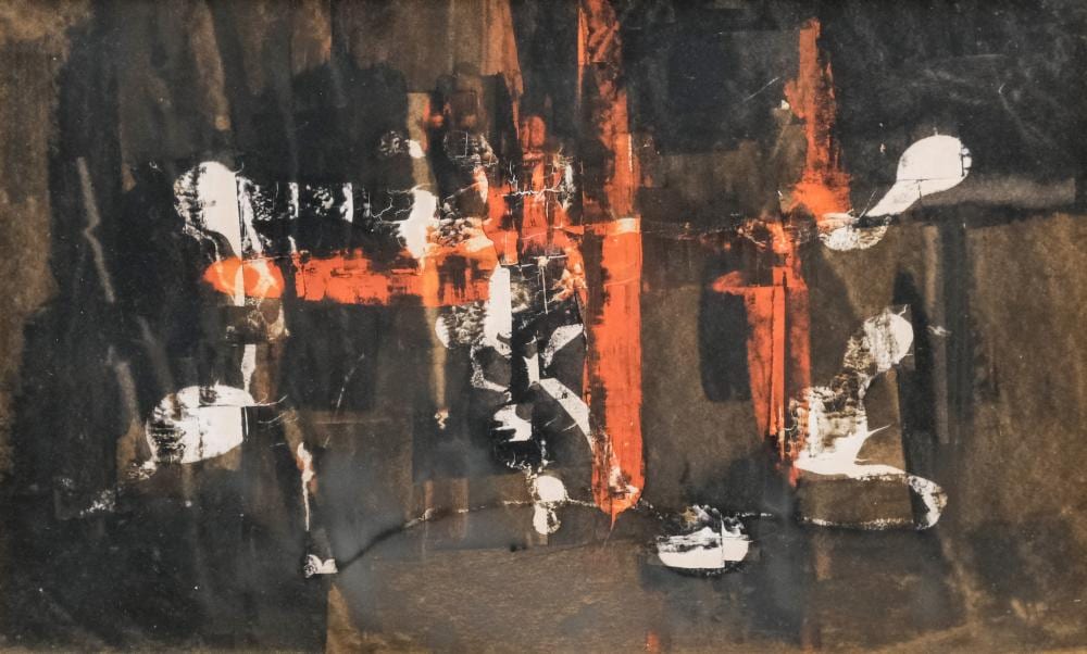 Johannes Vennekamp comparable auction result: johannes vennekamp red black abstract