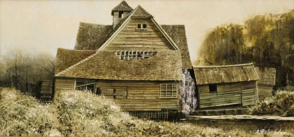 Albert Schroder comparable auction result: albert henry schroder the watermill