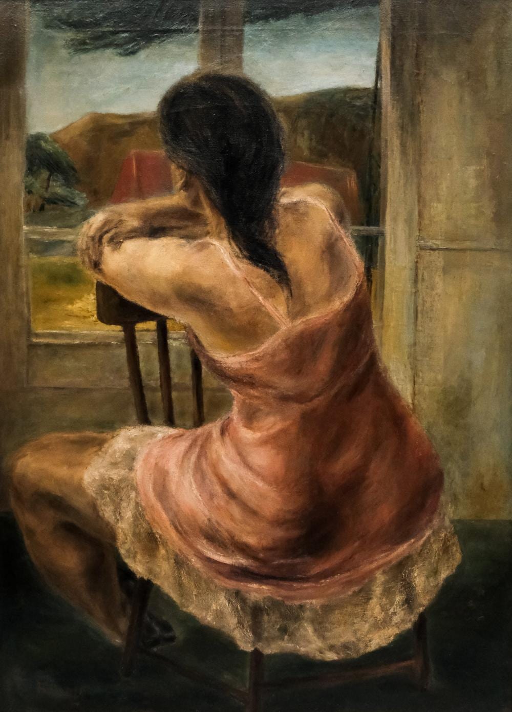 Anne Helioff comparable auction result: anne helioff woman at the window