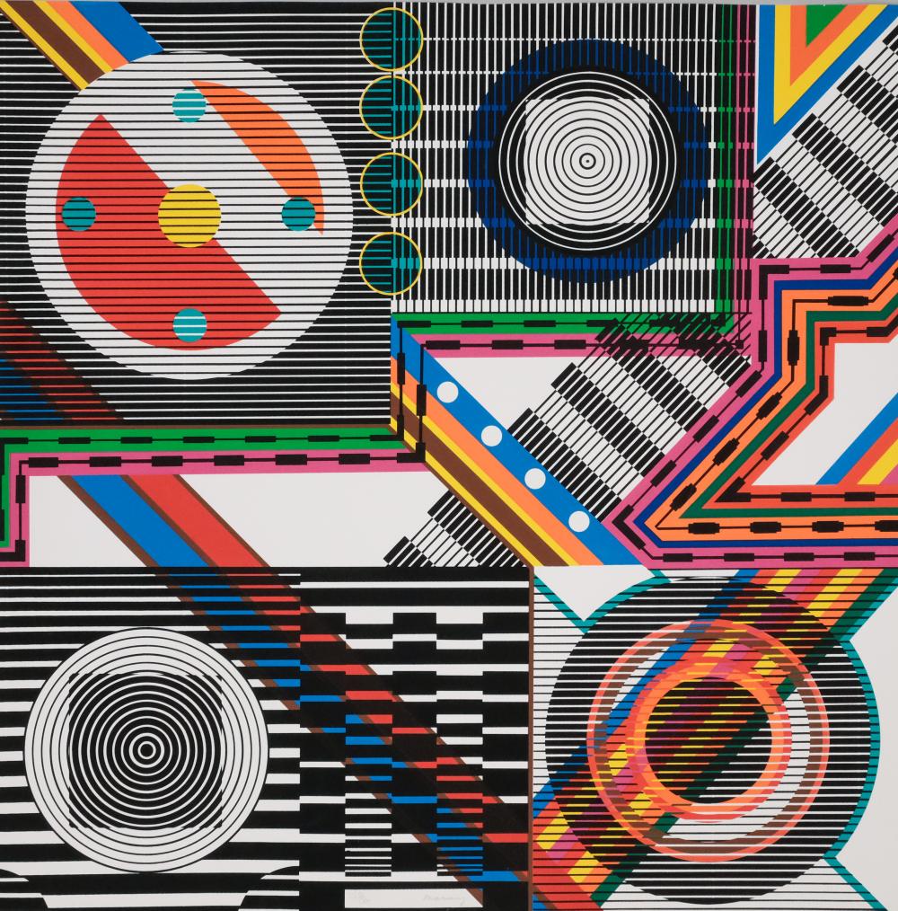 Leo Maranz comparable auction result: leo maranz op art