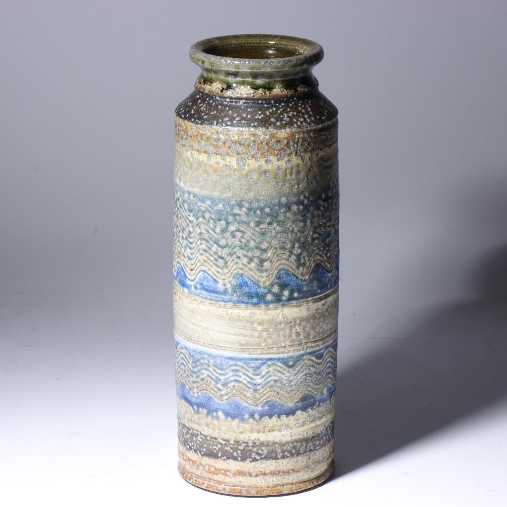 Auction comp thumbnail for Don (Donald) Reitz, American (1929 - 2014), studio pottery vase, glazed stoneware, 12"H x 4 1/2"Diam. (Ripley Auctions, Lot 233)