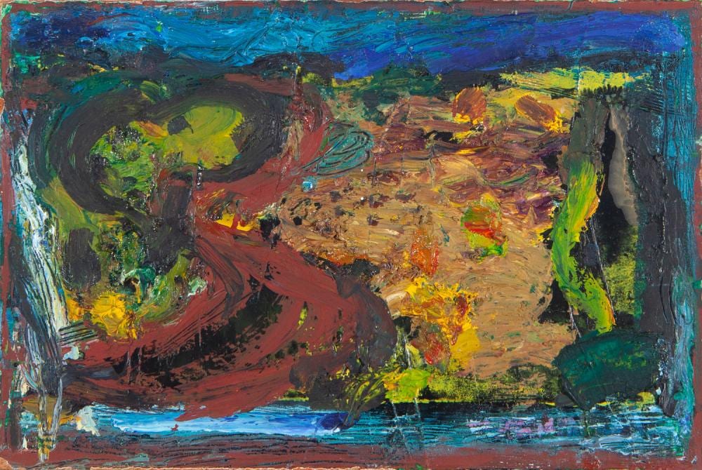 Douglas Chambers comparable auction result: doug chambers red road study ii oil on board