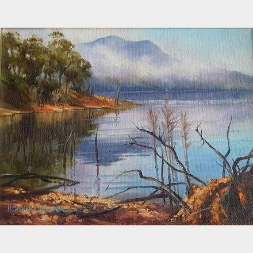 Robin Collier comparable auction result: robyn collier australian 1949 burragorang valley oil on board signed lower left 25 x 20 cm framed 37 x 31 cm