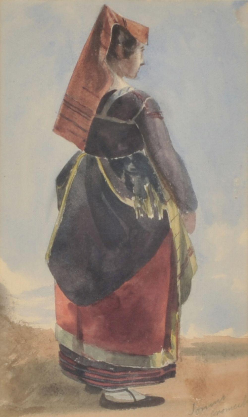 Thomas Hartley Cromek comparable auction result: thomas hartley cromek 1809 1873 study of a stan