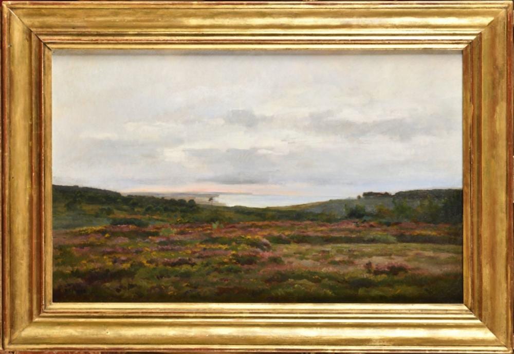Pierre Emmanuel Damoye comparable auction result: pierre emmanuel damoye 1847 1916 paysage de bretagne huile sur toile
