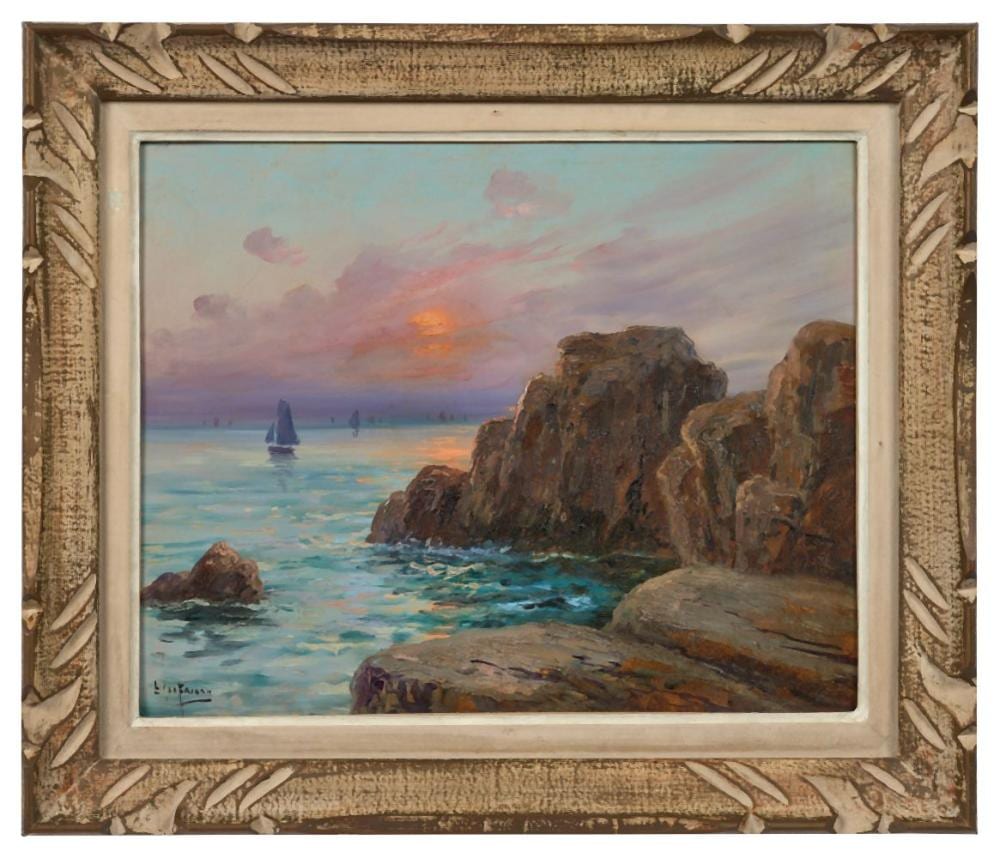 emile gauffriaud 1877 1957 effet du coucher de soleil huile sur carto · Osenat · 2024-06-30 Emile Gauffriaud comparable auction result: emile gauffriaud 1877 1957 effet du coucher de soleil huile sur carto